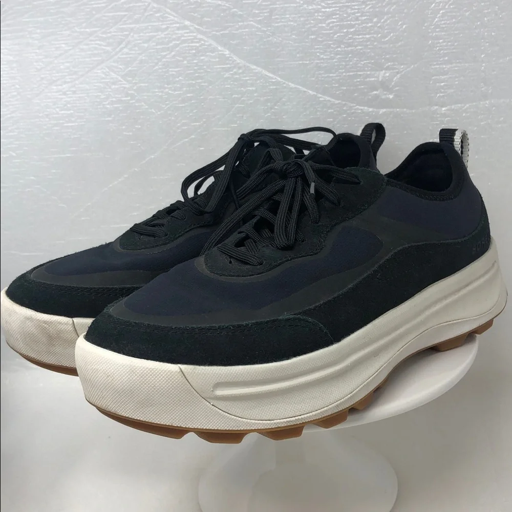 Sorel Ona 503 Sneakers Everyday Waterproof Low Top Black and Chalk Size 9 - Picture 2 of 13